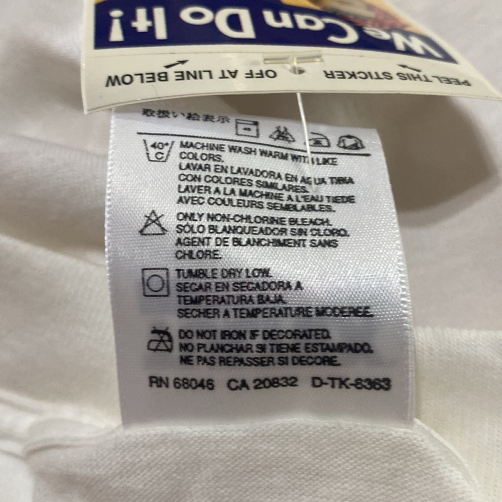 Rosie the Riveter Tultex White T-Shirt with Iconic Graphic; Size XL - Picture 5 of 5